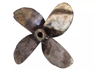 LARGE - VINTAGE Marine Boat PROPELLER - BRASS - Nautical / Maritime / Naval • $419.46