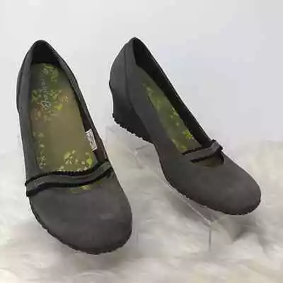 Merrell Petunia Grey Black Ruffle Women 2  Wedges  8 • $45