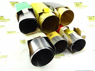 6 Rolls Of Assorted Brass Stainless & Steel Shim Stock .002 .005 .007.009 & .010 • $13.50
