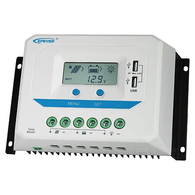 60A 12V 24V 48V Solar Panel Charge Controller With LCD Display And Dual USB Port • £109.99