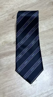 Mercede Silk Tie Navy And Purple  • $12.99