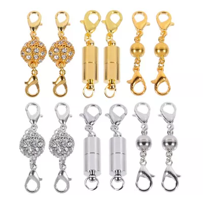 £8.01 • Buy 16pcs Jewelry Fastener Clasp Bracelet Extender Clasp Magnetic Necklace Clasp