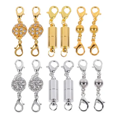 £7.38 • Buy 16pcs Necklace Connector Clasp Jewelry Fastener Clasp Magnetic Necklace Clasp