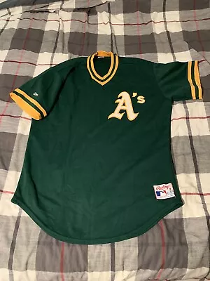 Rawlings Oakland A’s 1984-1992 Green Batting Practice Jersey Size 48 • $150