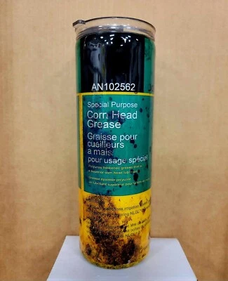 $29.99 • Buy John Deere Corn Head Grease 20oz Insulated Stainless Steel Tumbler With Straw