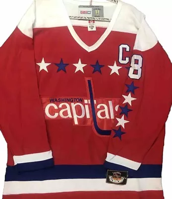 NEW Alex Ovechkin #8 Washington Capitals CCM Hockey Jersey • $110