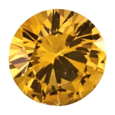 Yellow Sapphire Round Cut Loose Gemstone 10 Mm 3.55 Cts Lustrous Cut Gemstone • $14.39