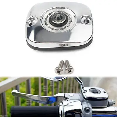 Chrome Front Brake Master Cylinder Cover Cap For Harley Dyna 06-17 For Softail • $22.59