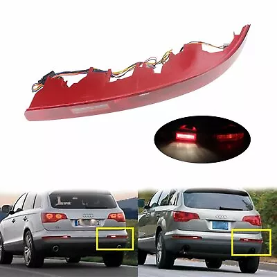 $42.90 • Buy For Audi Q7 2006-2015 Rear Right Side Bumper Tail Light Reflector Lamp Red Lens