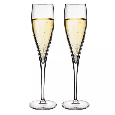 NEW Luigi Bormioli Vinoteque Perlage Champagne Flute Set 2pce • $29