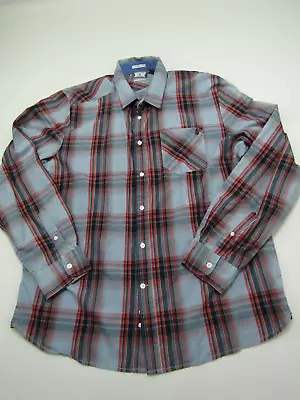 Volcom Shirt Mens XL Classic Fit Plaid Long Sleeve Button Down Skater Hipster • $13.49