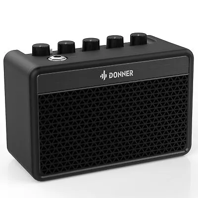 🔊 Donner 5W Guitar Amplifier Electric Desktop Guitar-amp Practice Retro Tone • $35