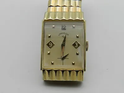 Vintage Men's Lord Elgin 21j 14kt Gf Cal 670 Running Great • $299.99