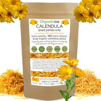 Calendula Petals Dried Organic Loose Tea Premium Quality Marigold Petal 25-100g • $8.62