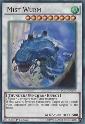 Yugioh! Mist Wurm - LC5D-EN240 - Ultra Rare - 1st Edition Near Mint English • $15.74