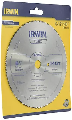 11820ZR 6-1/2-Inch 140 Tooth TFG Plastic Plywood And Veneer Cutting Saw Blade • $11.99