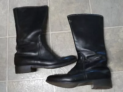 VINTAGE MALCOLM SMITH ALPINE STARS Made In ITALY MOTORCYCLE  LEATHER BOOTS 8 1/2 • $59