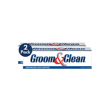 Groom & Clean Hair Control Cream 4.5 Oz Pack Of 2 - Men's Hair Styling Cream For • $18.36