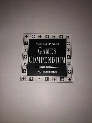 Marks And Spencer Games Compendium In Travel Case Chess Backgammon Dominos 1993 • £20