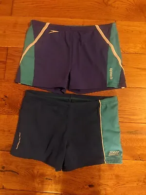 Speedo & Zoggs Endurance Swim Shorts 30 Waist 13/14 Years • £4.99