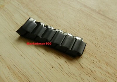 £21.50 • Buy Black Stainless Steel 6 Top Fixed Links To Fit AR2453 Armani Men's Watch