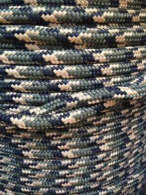Polypropylene Braided Rope Military Army Poly Cord Survival Camping Camouflage • £1.78
