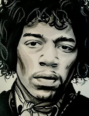 Original Jimi Hendrix Aceo Miniature Art Sketch Card Drawing  • £4.99