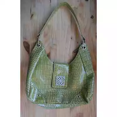 Vintage 1995 George Crocodile Collection Fern Shoulder Bag Purse • $30