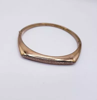 Michael Kors Gold Tone Bangle Bracelet Rhinestones • $22