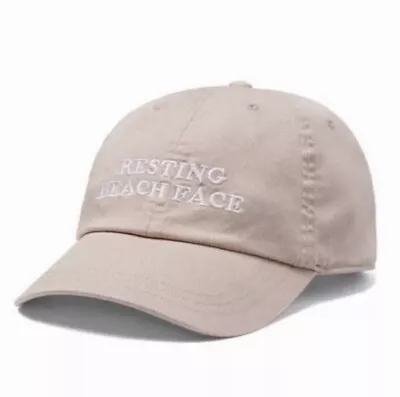 Victoria's Secret VS PINK Baseball Hat Cap Hat Beige Resting Beach Face OS NIP • $13.95