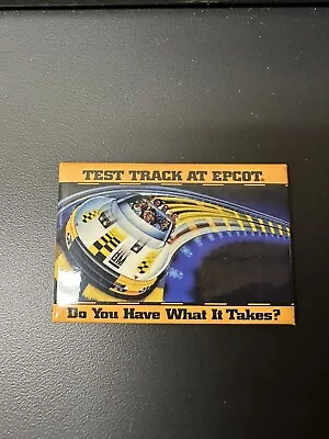 Vintage DISNEY PARKS Button WDW Epcot Test Track Attraction 2000 3  Pinback • $4.99