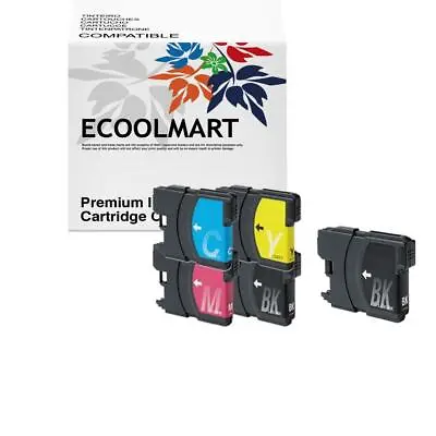 5pk LC61 BLK & Color Ink Printer Cartridge LC61BK LC61C Fits Brother Dcp-375cw • $8.89