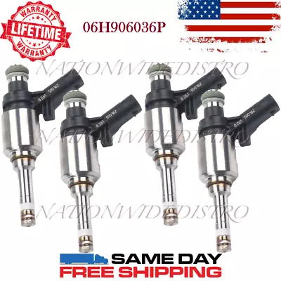 4x OEM Bosch Fuel Injectors For 08-18 Volkswagen Tiguan Audi Quattro 2.0 I4 • $171.99