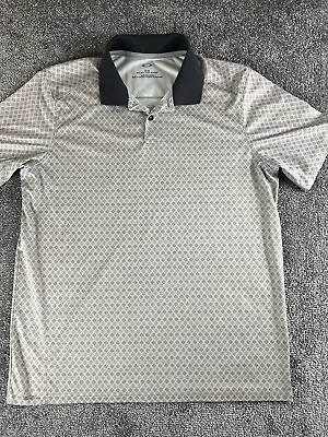 Oakley Polo Shirt Mens Medium Gray Regular Fit Short Sleeve Golf • $19.99