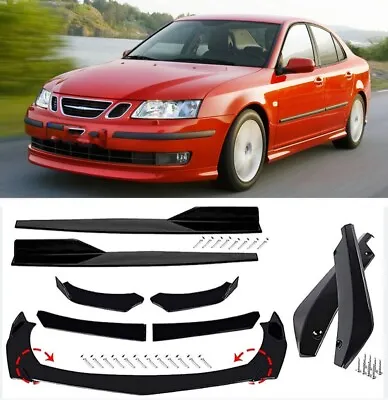 Front Rear Bumper Lip Spoiler Splitter Side Skirt For Saab 9-3 9-5 • $56.99