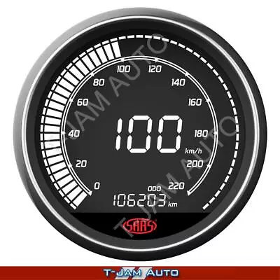 SAAS Speedo 220 KPH 3 1/2  89mm In Dash Muscle Digital Series • $191.45