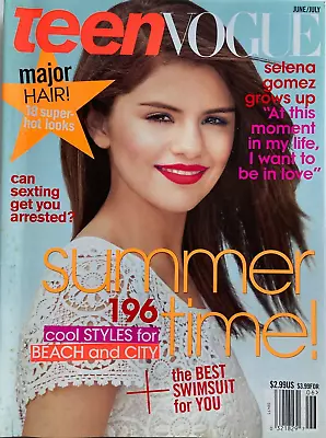 $6.70 • Buy SELENA GOMEZ June/July 2011 TEEN VOGUE Magazine