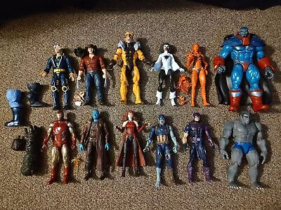 Lot Of 12 Marvel Legends Captain America Wolverine Sabertooth Iron Man • $119.99