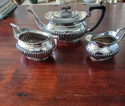 Antique Silver Plate Tea Service By Richard Richardson • £25