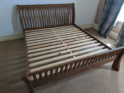 £104 • Buy Super King-size Bedframe Sleigh Bed Used Wooden