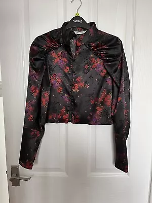 Zara Blouse/Top Satin Mandarin Collar BNWT • £10