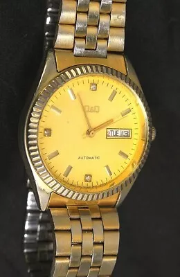 Tested (see Pic) Q&Q  Mens Automatic Vintage Watch 2604-910254 KT By Citizen • $45