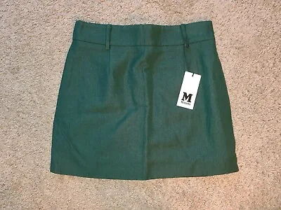 MISSONI Hunter Green Mod Belt Loop Mini Skirt IT 42 US 6 XS/S NWT • $149.99
