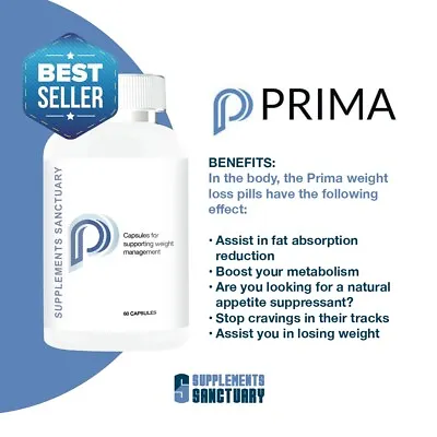 £16.99 • Buy Prima Weight Loss Formula - Brand New And Sealed - 60 Capsules