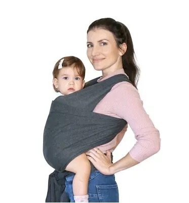 £3.95 • Buy BABY WRAP CARRIER SLING STRETCHY - NEW (Grey)