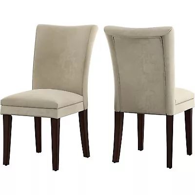 Set Of 2 Bryant Upholstered Parsons Dining Chairs Light Brown - Inspire Q • $140.99