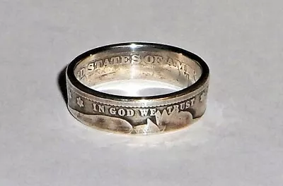 RING HANDMADE FROM 100 YEAR OLD SILVER BARBER US QUARTER COIN  Size 4-8 • $34.99