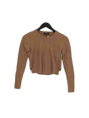 £18.50 • Buy Babaton Women's Jumper XS Brown Wool With Linen, Nylon, Viscose Pullover