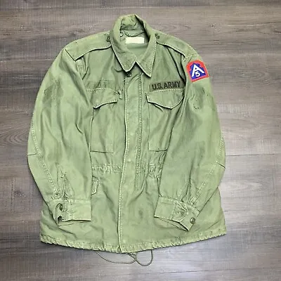Vintage Vietnam Era US Army M65 Field Jacket Coat OG-107 Short Small Green Patch • $149.99