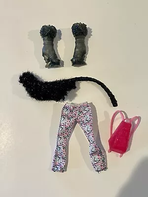 MONSTER HIGH Doll Abbey Bominable Picture Day Belt Pants Shrug Purse Shoes/Boots • $13.99